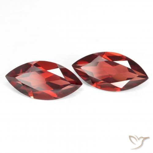 4.07 ct natürliche Johannisbeere Rot Pyrop-Granat-Edelsteine, Marquise, VVS-VS