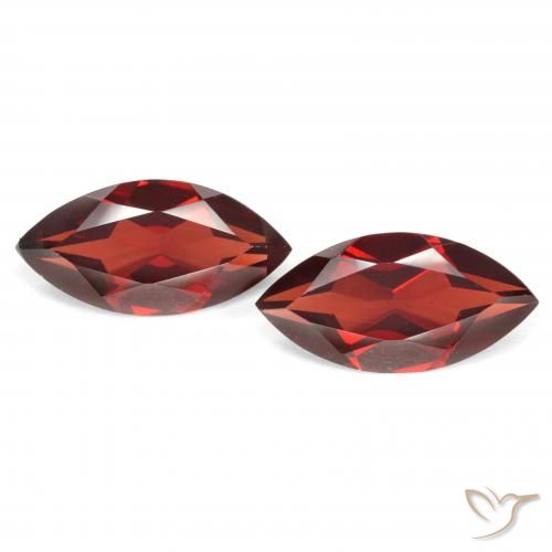 3.89ctw Natürlicher Mittelrot Pyrop-Granat, Marquise, VVS-VS