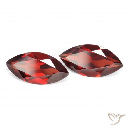 3.89 ct natürliche Mittelrot Pyrop-Granat-Edelsteine, Marquise, VVS-VS