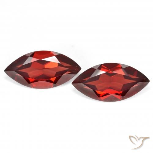 4.09ctw Natürlicher Sangria Rot Pyrop-Granat, Marquise, VVS-VS