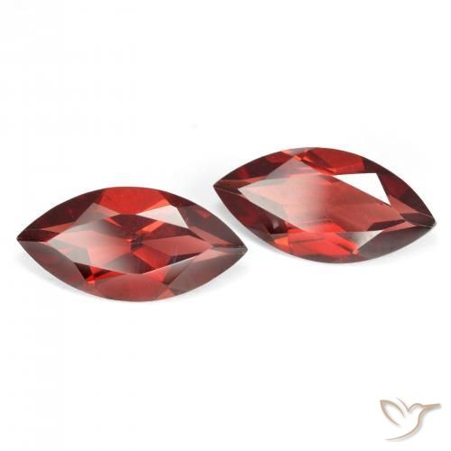 3.96 ct natürliche Mittelrot Pyrop-Granat-Edelsteine, Marquise, VVS-VS
