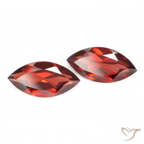 3.82 ct natürliche Mittelrot Pyrop-Granat-Edelsteine, Marquise, VVS-VS