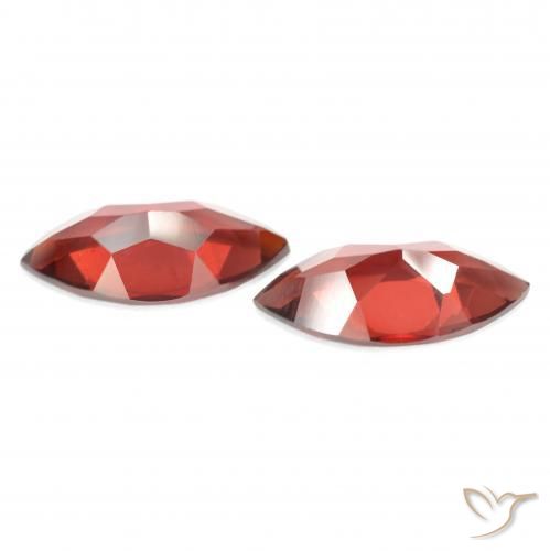 3.93 ct natürliche Mittelrot Pyrop-Granat-Edelsteine, Marquise, VVS-VS
