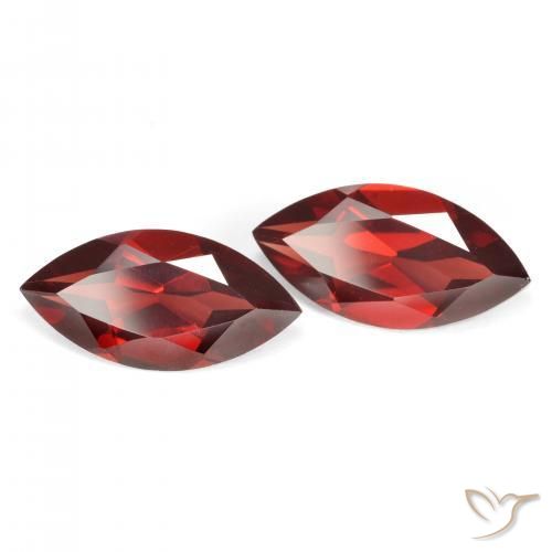 4.24 ct natürliche Mittelrot Pyrop-Granat-Edelsteine, Marquise, VVS-VS