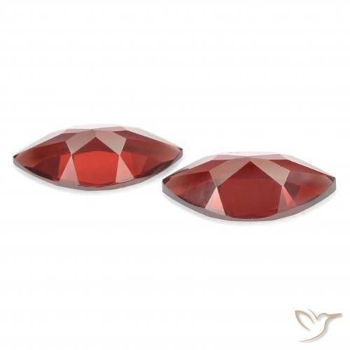 4.24 ct natürliche Mittelrot Pyrop-Granat-Edelsteine, Marquise, VVS-VS