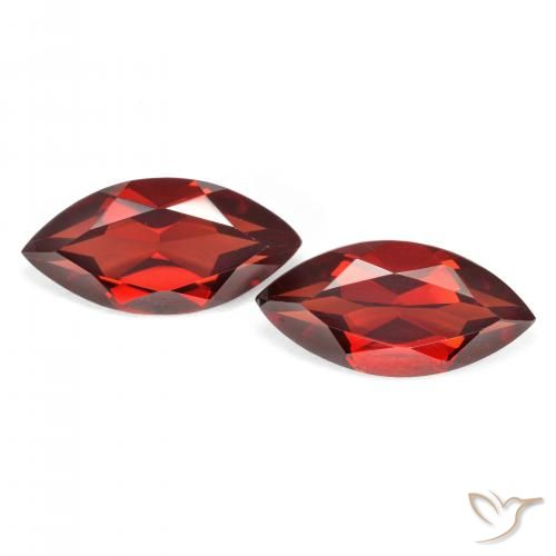 4.17ctw Natürlicher Mittelrot Pyrop-Granat, Marquise, VVS-VS