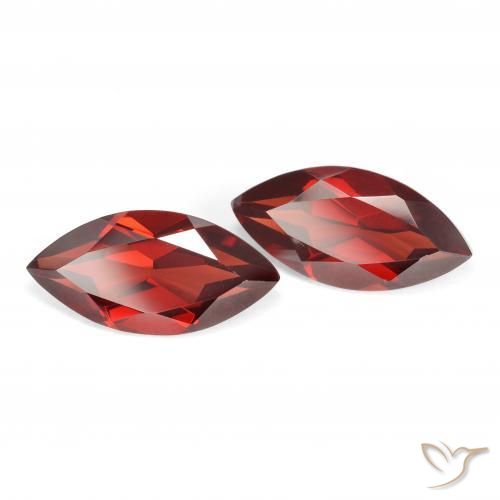 4.17 ct natürliche Mittelrot Pyrop-Granat-Edelsteine, Marquise, VVS-VS