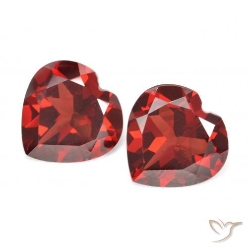 3,71 ct natürliche roter Pyrop-Edelsteine, Herzform, VVS-VS