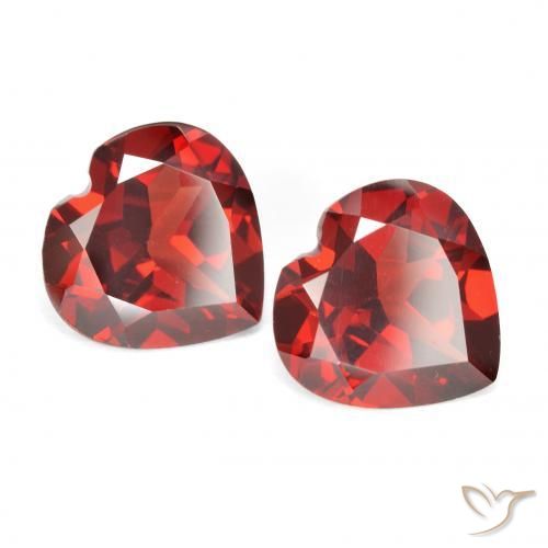 3,71 ct natürliche roter Pyrop-Edelsteine, Herzform, VVS-VS