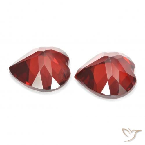 3,71 ct natürliche roter Pyrop-Edelsteine, Herzform, VVS-VS