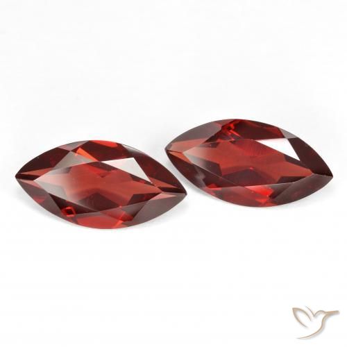 3.89 ct natürliche Sangria Rot Pyrop-Granat-Edelsteine, Marquise, VVS-VS