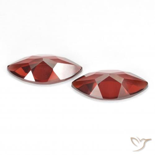 3.89 ct natürliche Sangria Rot Pyrop-Granat-Edelsteine, Marquise, VVS-VS