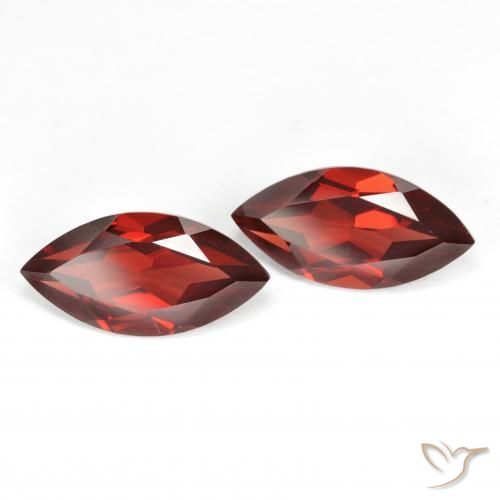 4.41 ct natürliche Johannisbeere Rot Pyrop-Granat-Edelsteine, Marquise, VVS-VS
