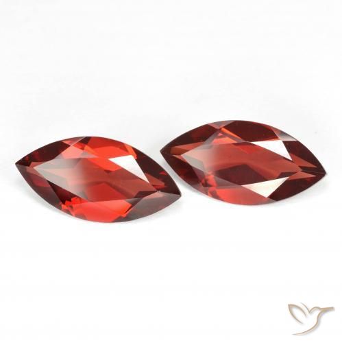 3.83 ct natürliche Sangria Rot Pyrop-Granat-Edelsteine, Marquise, VVS-VS