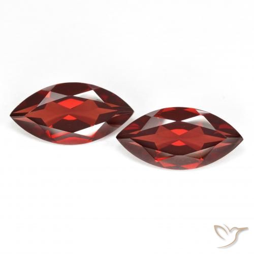 3.89ctw Natürlicher Johannisbeere Rot Pyrop-Granat, Marquise, VVS-VS