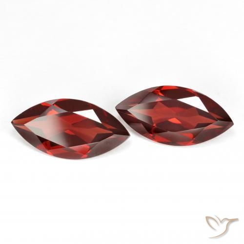 3.89 ct natürliche Johannisbeere Rot Pyrop-Granat-Edelsteine, Marquise, VVS-VS