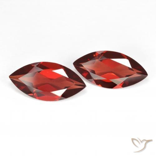 3.47 ct natürliche Sangria Rot Pyrop-Granat-Edelsteine, Marquise, VVS-VS