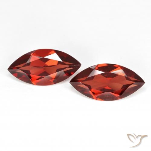 3.77ctw Natürlicher Mittelrot Pyrop-Granat, Marquise, VVS-VS