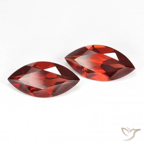 3.77 ct natürliche Mittelrot Pyrop-Granat-Edelsteine, Marquise, VVS-VS