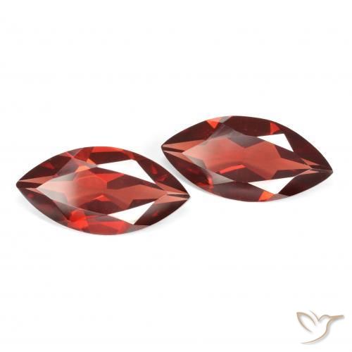 3.43 ct natürliche Sangria Rot Pyrop-Granat-Edelsteine, Marquise, VVS-VS