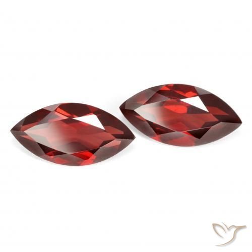 4.41 ct natürliche Johannisbeere Rot Pyrop-Granat-Edelsteine, Marquise, VVS-VS