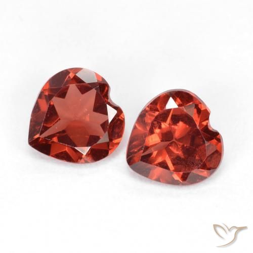 1.09ctw Natürlicher Johannisbeere Rot Pyrop-Granat, Herz, VVS-VS