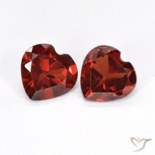 1.04ctw Natürlicher Blutrot Pyrop-Granat, Herz, VVS-VS