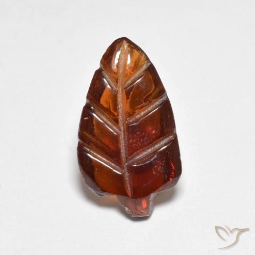 3.26ct Natürlicher Dunkelorange Pyrop-Granat, Fantasie, Lichtdurchlässig