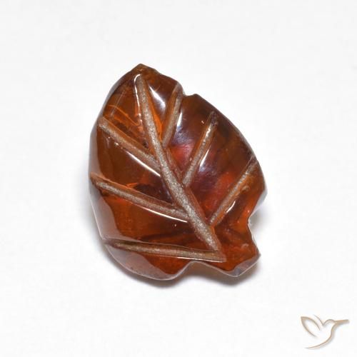 3.17ct Natürlicher rötlich-orange Pyrop-Granat, Fantasie, Lichtdurchlässig