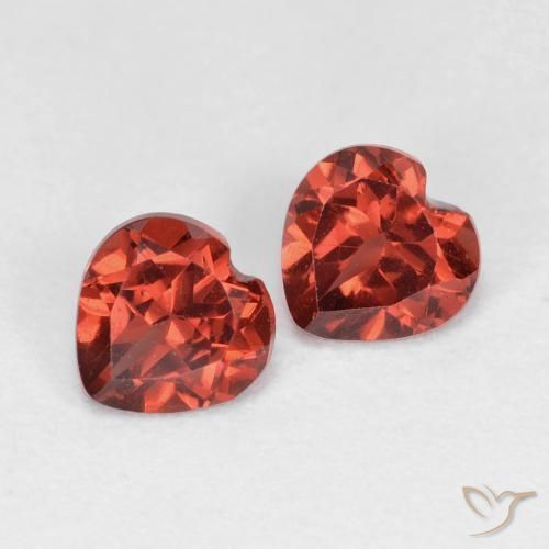 1.16ctw Natürlicher Johannisbeere Rot Pyrop-Granat, Herz, VVS-VS