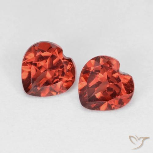 1.16 ct natürliche Johannisbeere Rot Pyrop-Granat-Edelsteine, Herz, VVS-VS
