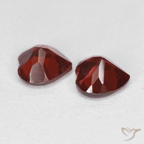 1.18 ct natürliche Sangria Rot Pyrop-Granat-Edelsteine, Herz, VVS-VS