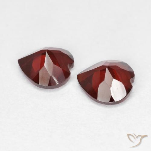 1.04 ct natürliche Blutrot Pyrop-Granat-Edelsteine, Herz, VVS-VS