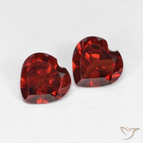 0.95 ct natürliche Mittelrot Pyrop-Granat-Edelsteine, Herz, VVS-VS