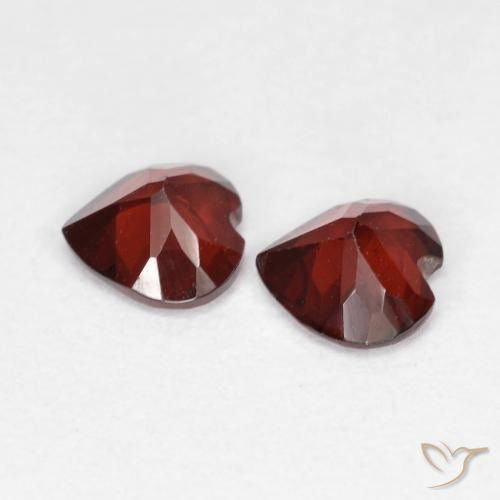 0.95 ct natürliche Mittelrot Pyrop-Granat-Edelsteine, Herz, VVS-VS