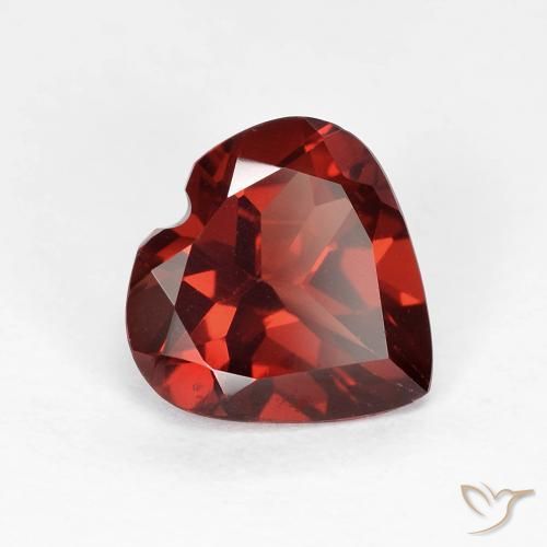 1.78ct Natürlicher dunkelrot Pyrop-Granat, Herz, VVS-VS