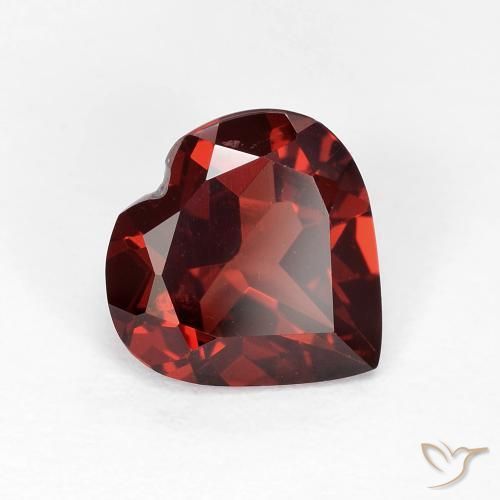 9,17 ctw natürlicher Tiefes Blutrot Pyrop-Granat, Herz, VVS