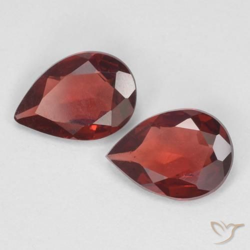 1.18 ct natürliche Tiefes Blutrot Pyrop-Granat-Edelsteine, Birnenform, VVS-VS