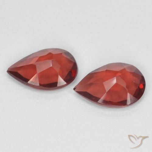 1.18 ct natürliche Tiefes Blutrot Pyrop-Granat-Edelsteine, Birnenform, VVS-VS