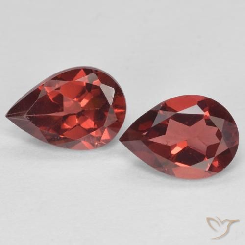 1.55 ct natürliche tiefrot Pyrop-Granat-Edelsteine, Birnenform, VVS-VS