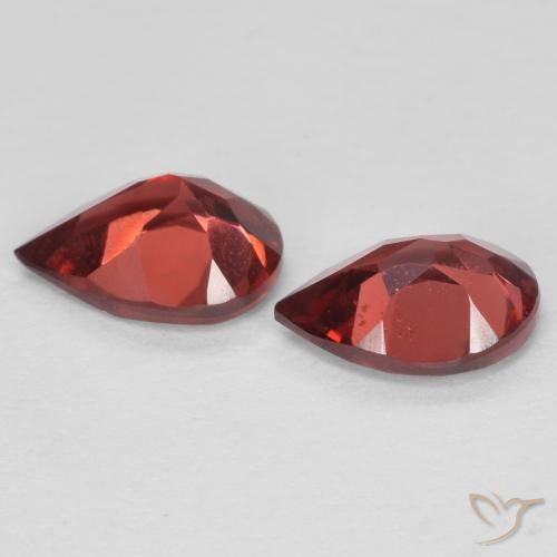 1.55 ct natürliche tiefrot Pyrop-Granat-Edelsteine, Birnenform, VVS-VS