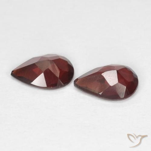 1.27 ct natürliche Tiefes Blutrot Pyrop-Granat-Edelsteine, Birnenform, VS