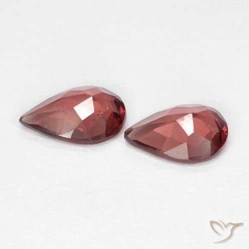 1.22 ct natürliche Tiefes Scharlachrot Pyrop-Granat-Edelsteine, Birnenform, VS