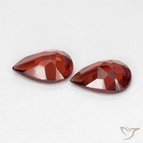 1.32 ct natürliche tiefrot Pyrop-Granat-Edelsteine, Birnenform, VVS-VS