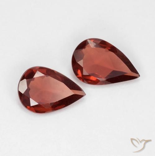 1.14 ct natürliche Tiefes Scharlachrot Pyrop-Granat-Edelsteine, Birnenform, VVS-VS