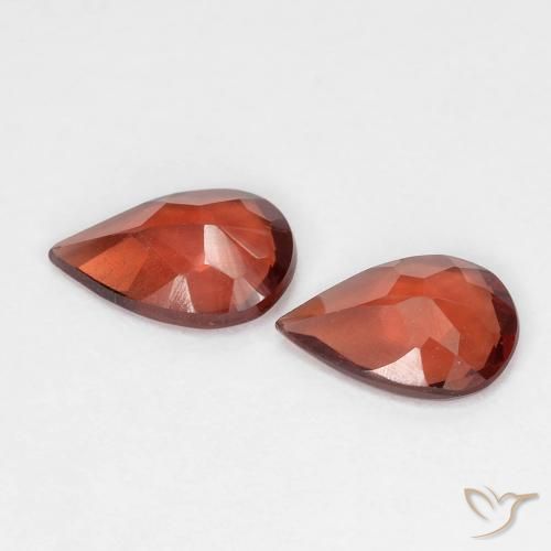 1.14 ct natürliche Tiefes Scharlachrot Pyrop-Granat-Edelsteine, Birnenform, VVS-VS