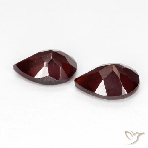 1.85 ct natürliche tiefrot Pyrop-Granat-Edelsteine, Birnenform, VVS-VS