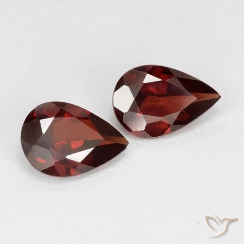 1.48 ct natürliche tiefrot Pyrop-Granat-Edelsteine, Birnenform, VS