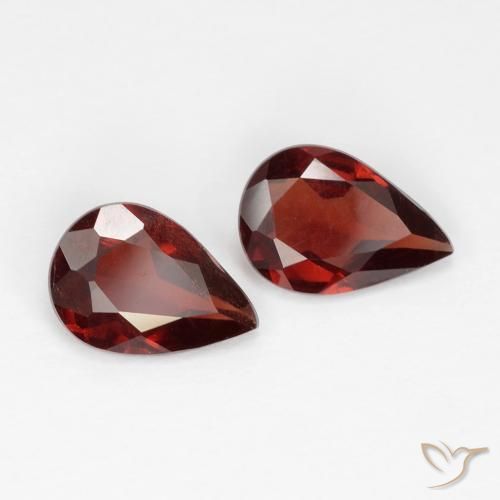 1.25 ct natürliche dunkelrot Pyrop-Granat-Edelsteine, Birnenform, VS