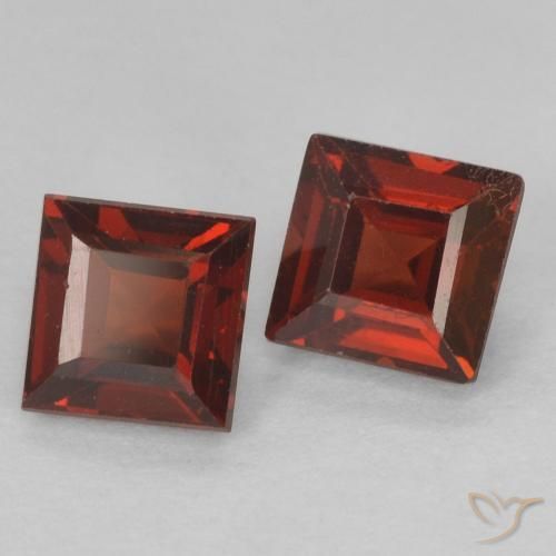 1.08 ct natürliche Sangria Rot Pyrop-Granat-Edelsteine, Quadrat, VS